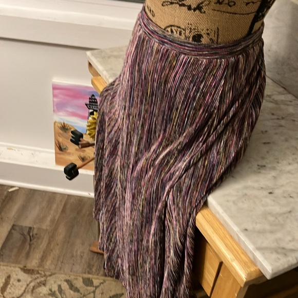 Maeve Purple Midi A-Line Skirt for Cocktail Or Fun! From Anthropologie! Large! - Picture 3 of 10